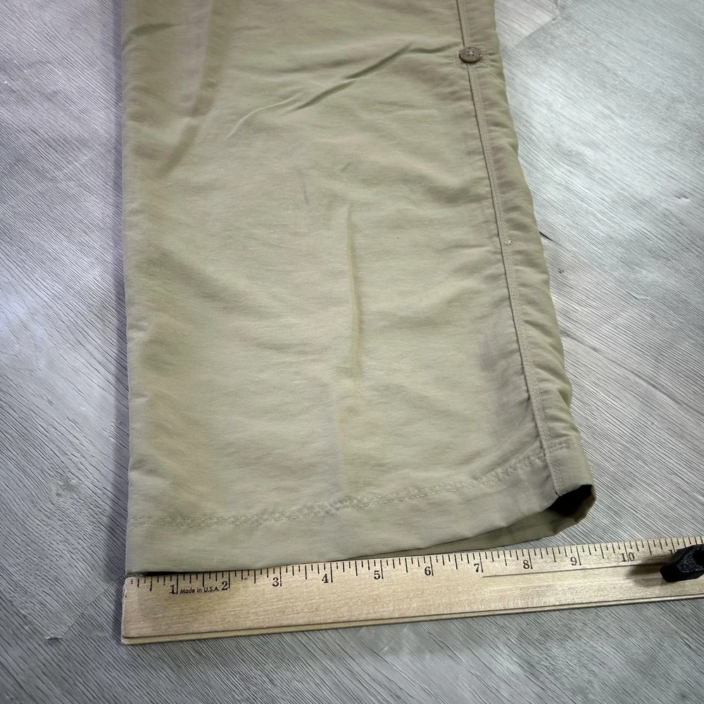 The North Face Pants Mens 40x31 Beige Nylon Hiking Zip Pocket Outdoor‎ Trail
